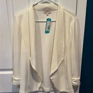 Skies Are Blue Cream Women's Blazer